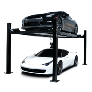2 Cars displayed on Home Storage lift model CL4P9S